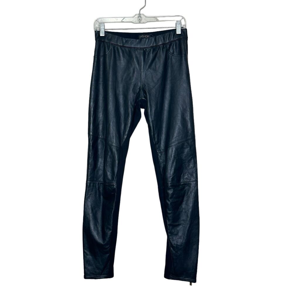 AS by DF black Kiki Stretch Leather Leggings size Small